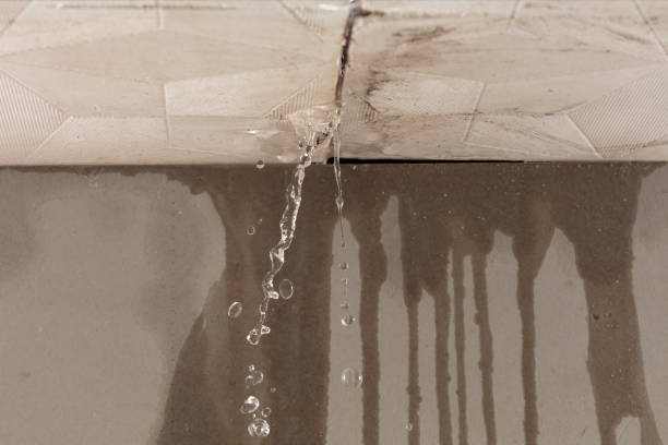 Professional Flood Damage Cleanup technician working in Andrews, IN